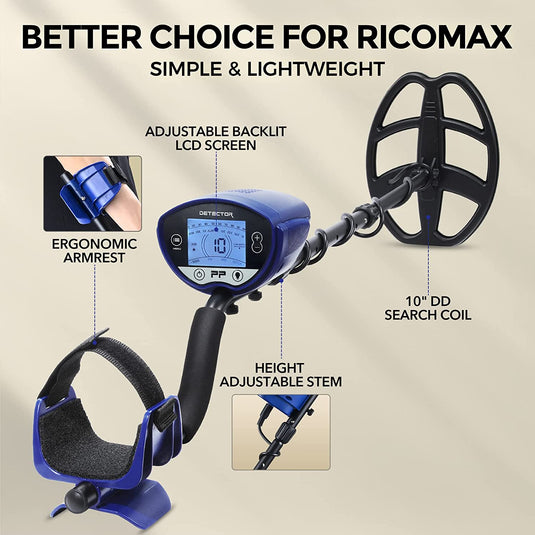 RICOMAX 1051 Professional Metal Detector LCD - rmricomaxdetectors